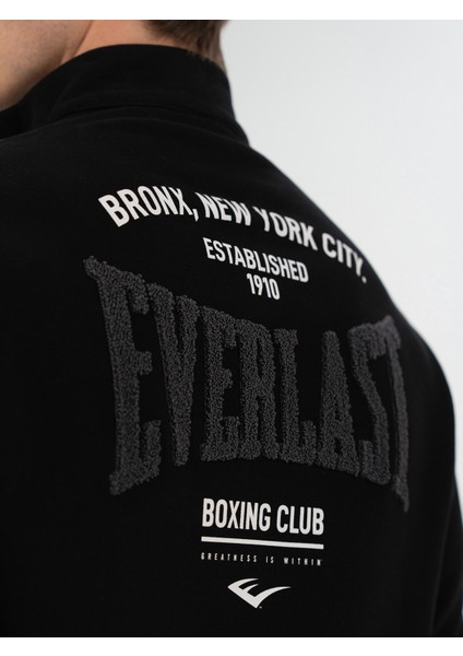 Bronx Nyc Half Zip Regular Siyah Erkek Sweatshirt