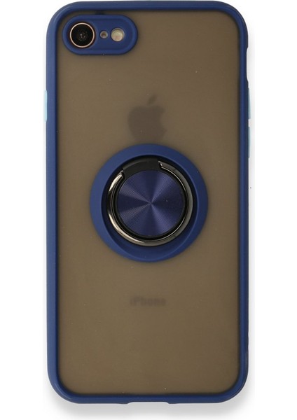 Apple Iphone Se 2020 Kılıf Kamera Korumalı Yüzüklü Manyetik Standlı Arkası Buzlu Iring Kapak