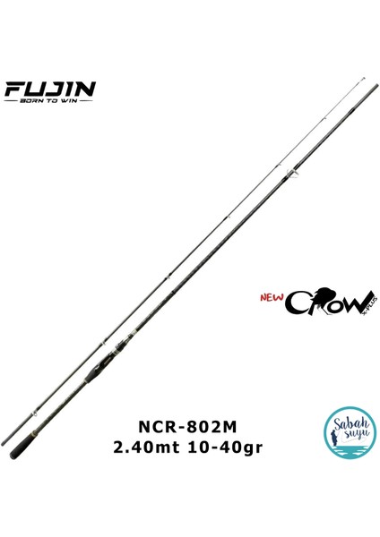 New Crow NCR-802M 2.40MT 10-40GR X-Plus (2p) Spin Kamış