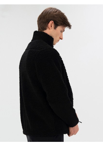 Winter Essentials Siyah Erkek Full Zip Sherpa Sweat indirimleri