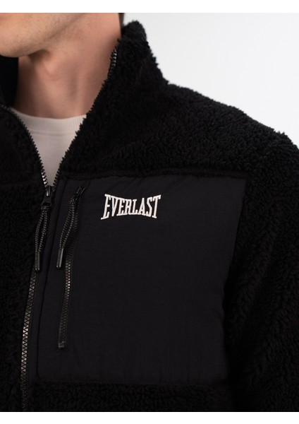 Winter Essentials Siyah Erkek Full Zip Sherpa Sweat