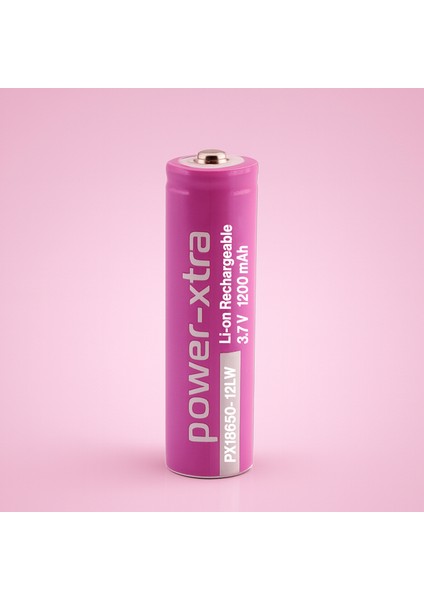 4 Adet 18650 Pembe Renk Şarjlı Batarya Pil 3.7V 1200MAH Li-Ion Uzun Ömürlü Yüksek Kapasiteli Şarj fiyatları