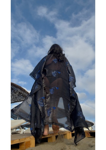 Maxi Uzunlukta Kol Detaylı Japanese Kimono fiyatları