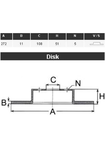 47 Yavuzsan 19037 - Fren Disk Aynası Ön Takım 5 Bijon 272×11 - 2121 Niva