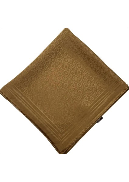 Jakar Monogram Ipek Eşarp 41363-AÇIK Kahve