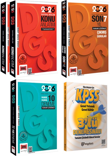 2026 Dgs Sayısal-Sözel Yetenek Konu Anlatımı 2cilt-Son 7yıl Çıkmış Sorular-Çözümlü Fasikül 10 Deneme