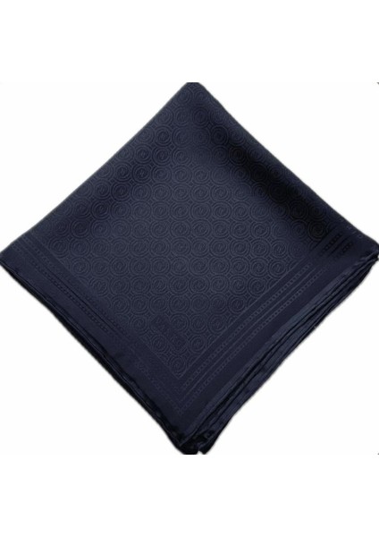 Jakar Monogram Ipek Eşarp 41363-LACIVERT