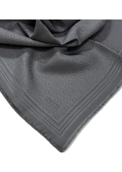 Jakar Monogram Ipek Eşarp 41363-GRI fiyatları