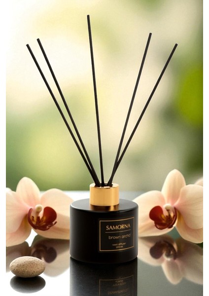 Brown Orchid Çubuklu Oda Kokusu Armut, Yasemin, Amber Sandal Ağacının Uyumu