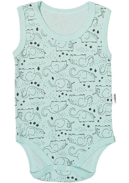 Fil Baskılı Askılı Çıtçıtlı Badi 1 Aylık - Pembe fırsatları