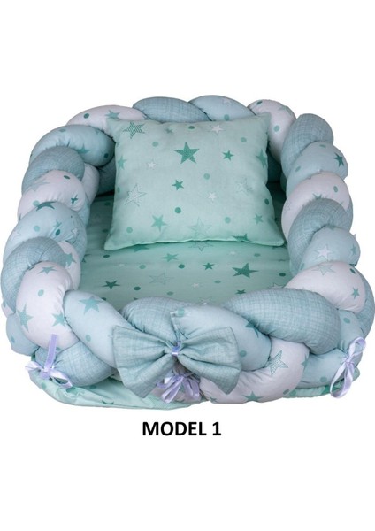 Örgülü Baby Nest 0 - 12 Aylık - Model 5
