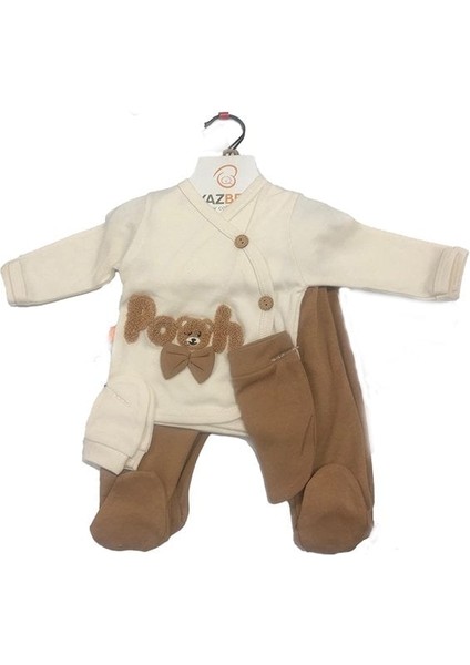 Süzeneli Pooh Nakışlı Fiyonklu 5 Li Erkek Zıbın 0-3 Aylık - Mavi fiyatları