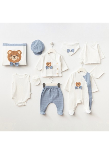 Erkek Bebek Minizeyn 0-3 Ay Ayıcık Süzeneli 10 Lu Set