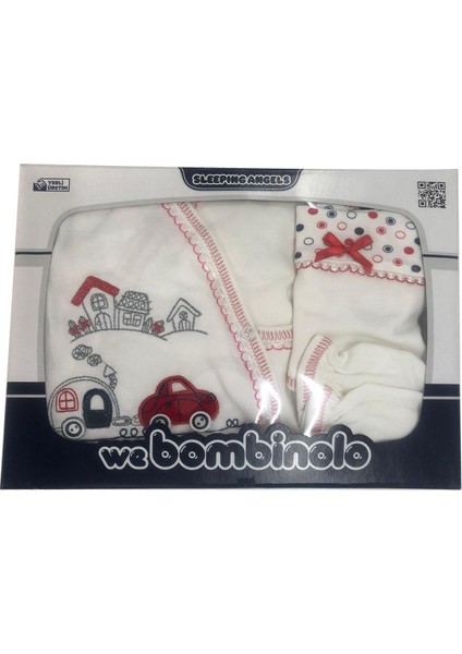 Araba Nakışlı 5 Li Zıbın Seti 0-3 Aylık - Kırmızı fırsatları