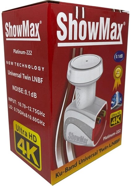Showmax 2 Çıkışlı Ikili Uydu Çanak Anten Uyumlu Elembi Lnb-Su Korumalı Kapaklı modelleri