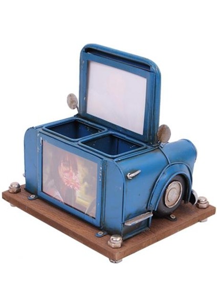 Metal Kalemlik Çerçeveli Araba Temalı Dekoratif Hediyelik modelleri