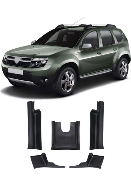 Ferrous Dacia Duster 2018 Sonrası Halı Koruma Kapı Eşiği Plastiği Dayanıklı ABS Kolay Montajlı