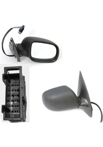 25 6Y1857502BCX - Ayna Dış Dikiz Komple Sağ Küçük Elektrikli Isıtıcılı Fabıa 00-08