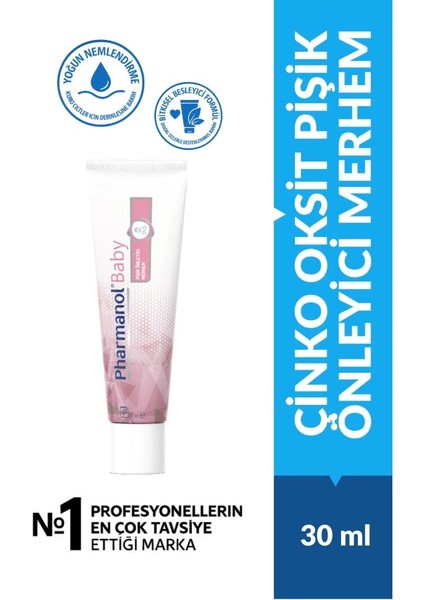 Doğal Bebek Pişik Önleyici ve Rahatlatıcı Nemlendirici - Hassas Cilt - Pişik Merhemi 30 ml x 3ADET