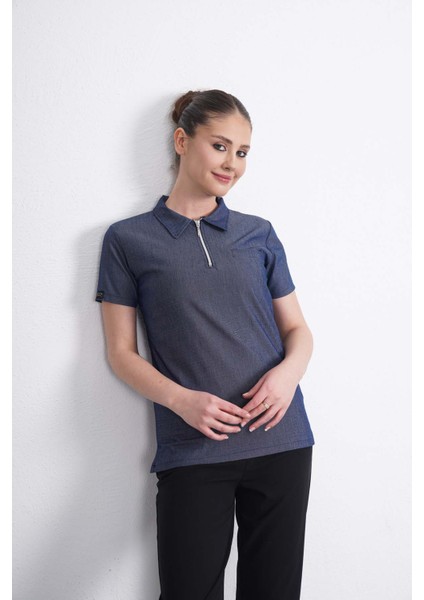 Exclusive Lycra Jean Kombin Fermuarlı Takım Hemşire Forması, Cerrahi Forma, Scrubs Üniforma (Unısex) fırsatları