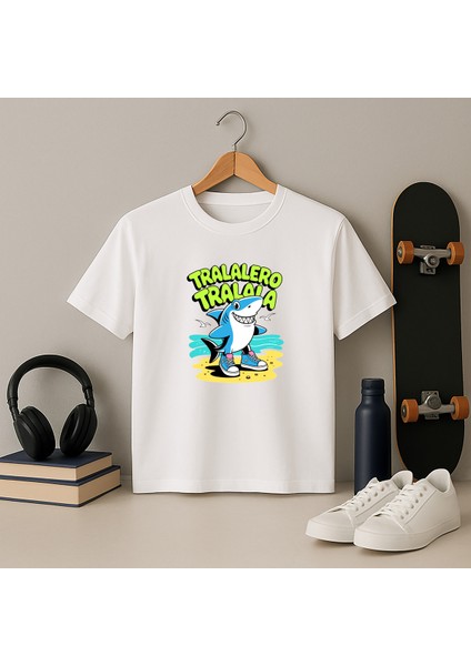 Tralalelo Tralala Italyan Brainrot Tasarım Baskılı Çocuk Tişört (4-13 Yaş) Brainrot Tshirt