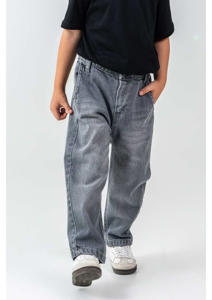 Çift Cepli Lastikli Bel Rahat Erkek Çocuk Pantolon fırsatları