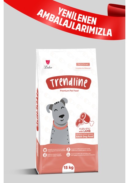 Kuzu Etli Yetişkin Köpek Maması 15 Kg