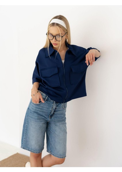 Kapaklı Cep Detaylı Fermuarlı Ceket fiyatları