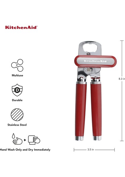 Klasik Çok Işlevli Konserve Açacağı, 21 Cm, Empire Red fiyatları