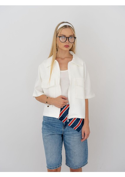 Kapaklı Cep Detaylı Fermuarlı Ceket fiyatları