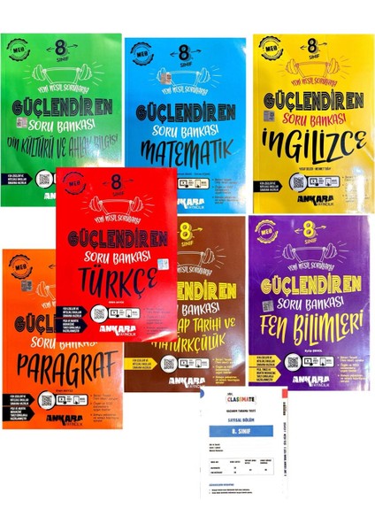 8.sınıf Güçlendiren Serisi 7'li Soru Bankası Set-Yeni Baskı-