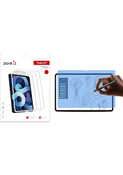 Honor Pad 9 Kağıt Hisli Mat ​​​​​​​​​​​​​​​uyumlu Tkdw Paper-Like Ekran Koruyucu-Şeffaf