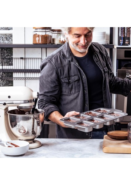 CC006068-001 8 Fincan Pas Içermeyen Yapışmaz Mini Kek Kalıbı, Alaşımlı Çelik modelleri