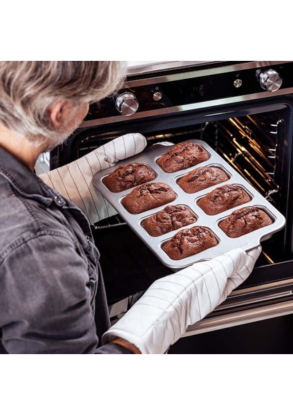 CC006068-001 8 Fincan Pas Içermeyen Yapışmaz Mini Kek Kalıbı, Alaşımlı Çelik fırsatları