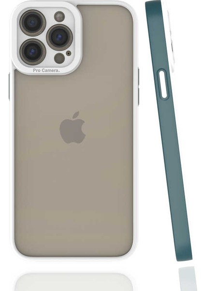 iPhone 13 Pro Max Kılıf Tkdw Mima Kapak-Koyu Yeşil