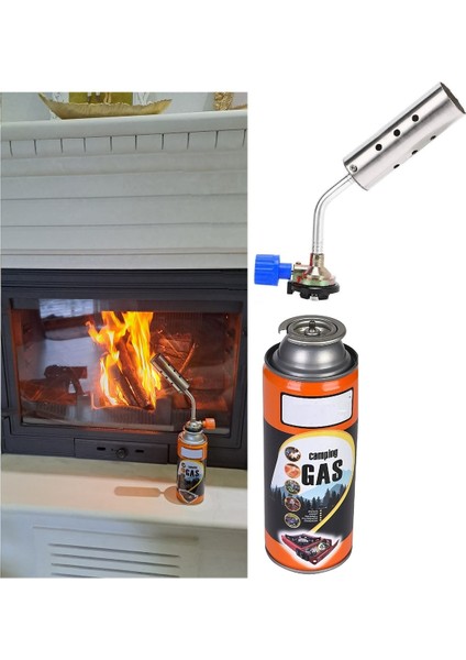 Şömine Yakma Yüksek Alevli Pürmüz Torch Yakma Barbekü Odun Kömür Tutuşturma Tabancası