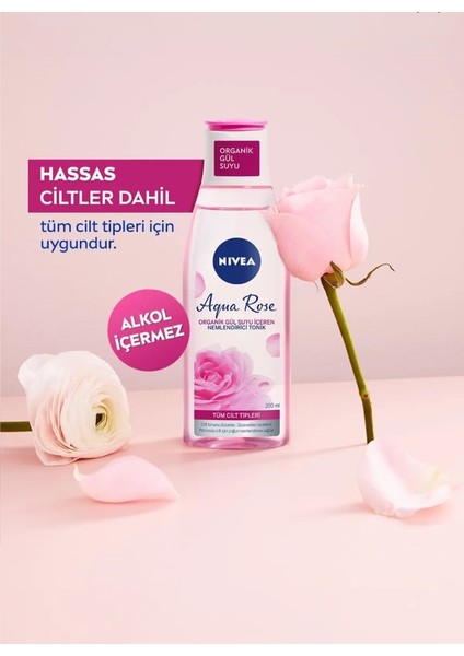 Aqua Rose Organik Gül Suyu Içeren Yüz Yıkama Köpüğü 150 ml ve Nemlendirici Tonik 200 ml fırsatları