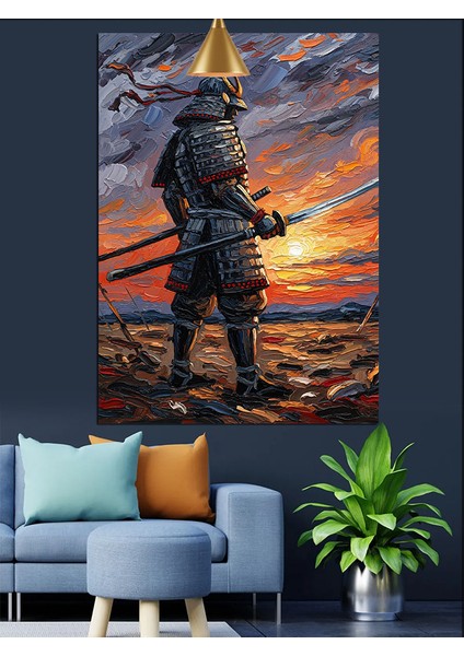 Samuray Kılıç Manzara Dekoratif Kanvas - Mdf Ahşap Tablo indirimleri