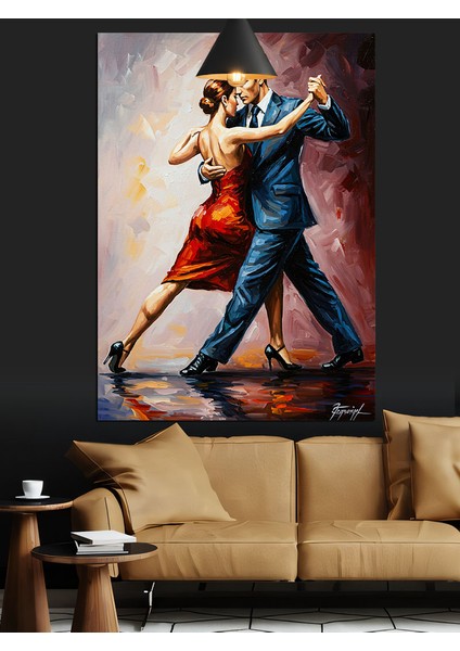 Romantik Tango Çifti Dekoratif Kanvas - Mdf Ahşap Tablo fiyatları