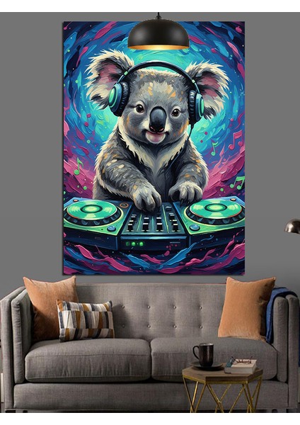 Dj Koala Parti Dekoratif Kanvas - Mdf Ahşap Tablo modelleri