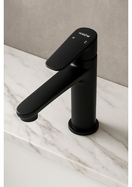 Mat Siyah Banyo Musluğu - Tek Kollu Batarya indirimleri