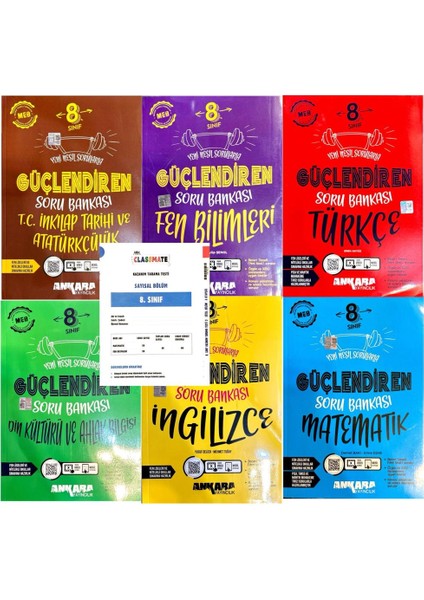 8.sınıf Güçlendiren Serisi 6'lı Soru Bankası Set-Yeni Baskı-