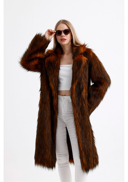 Ingiliz Yaka Kürk Manto (Yüksek Gramaj Ekstra Kalın) fırsatları