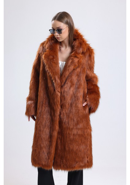 Ingiliz Yaka Kürk Manto (Yüksek Gramaj Ekstra Kalın) indirimleri