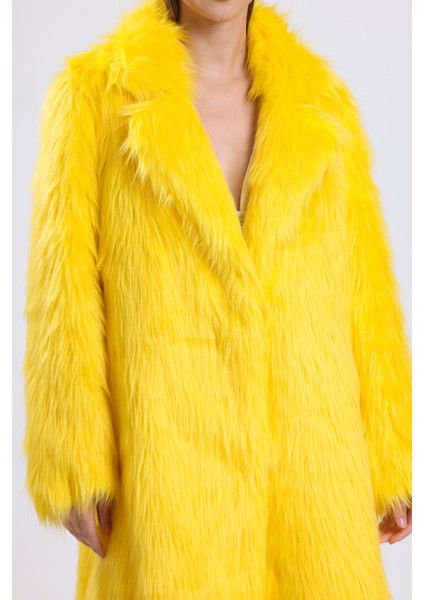 Ingiliz Yaka Kürk Manto (Yüksek Gramaj Ekstra Kalın)