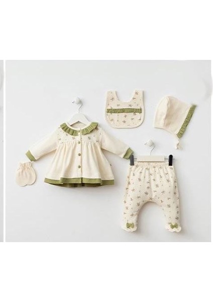 Kız Bebek Minizeyn 0-3 Ay Çıtır Çiçek 5li Set %100 Pamuk