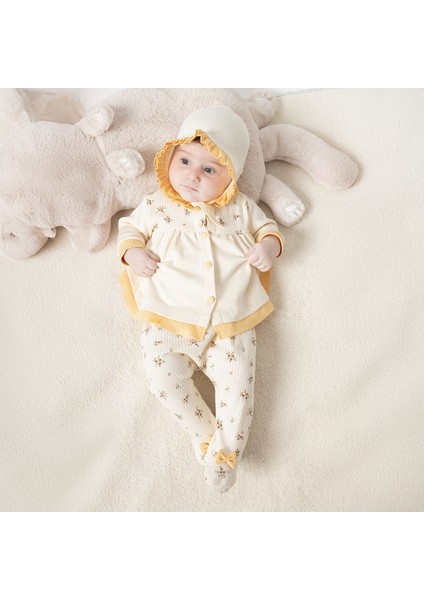 Kız Bebek Minizeyn 0-3 Ay Çıtır Çiçek 5li Set %100 Pamuk