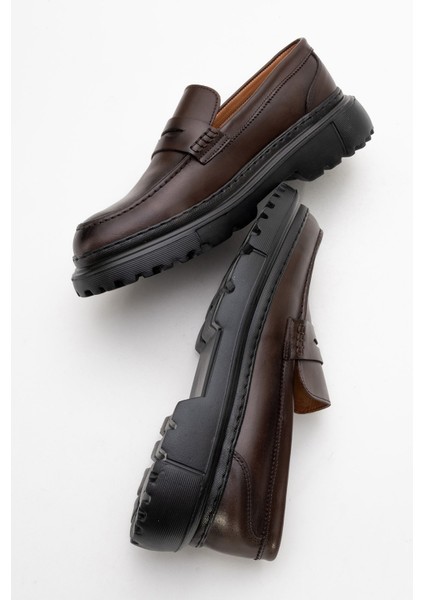 Hakiki Deri, Yüksek Tabanlı, Dikişli, Bağcıksız, Iç Dış Deri Erkek Ayakkabı fırsatları