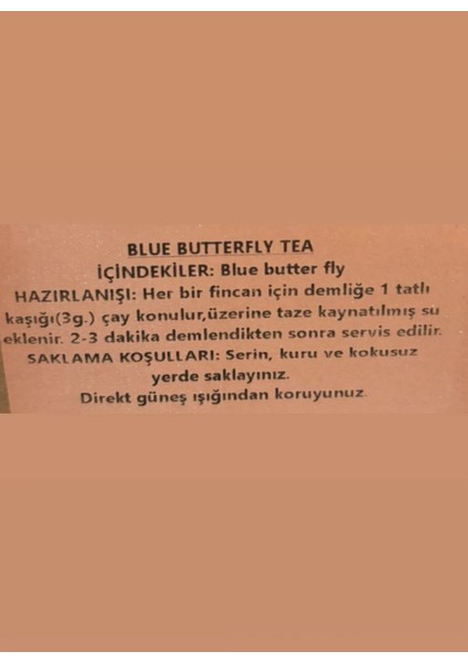 Blue Butterfly Çayı 25GR modelleri