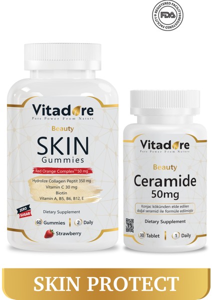 Cilt Vitaminleri 2'li Paket - Aydınlatma, Cilt Bariyeri Güçlendirme, Uv Koruma, Ton Eşitliği